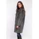 MANTEAU LONG EN FAUSSE FOURRURE A COL REVERS CYBEROAKWOOD GRIS 527