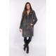 MANTEAU LONG EN FAUSSE FOURRURE A COL REVERS CYBEROAKWOOD GRIS 527