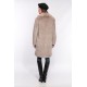 MANTEAU LONG EN FAUSSE FOURRURE A COL REVERS CYBEROAKWOOD BEIGE FONCÉ 625