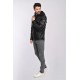 BLOUSON EN CUIR VÉRITABLE À CAPUCHE AMOVIBLE DRINK OAKWOOD NOIR 501