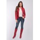 DOUDOUNE CUIR JELLY OAKWOOD FEMME ROUGE 539