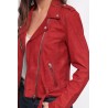 Blouson cuir Nubuck femme Oakwood Please Rouge 538