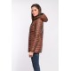 DOUDOUNE LONGUE POPPING OAKWOOD FEMME COGNAC 507