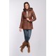 DOUDOUNE LONGUE POPPING OAKWOOD FEMME COGNAC 507