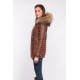 DOUDOUNE LONGUE POPPING OAKWOOD FEMME COGNAC 507