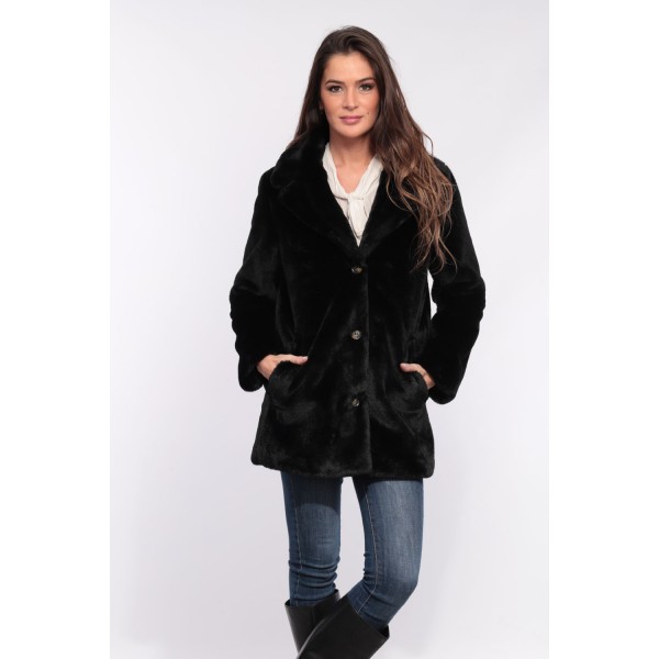 MANTEAU EN FAUSSE FOURRURE USER OAKWOOD NOIR 501