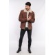 BLOUSON LCWESTERN SCHOTT MARRON