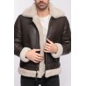  Blouson bombardier homme Schott LC 1259 marron