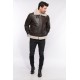  Blouson bombardier homme Schott LC 1259 marron