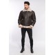  Blouson bombardier homme Schott LC 1259 marron