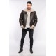  Blouson bombardier homme Schott LC 1259 marron