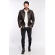 BLOUSON CUIR LCMAINE SCHOTT MARRON