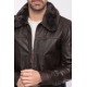 BLOUSON CUIR LCMAINE SCHOTT MARRON