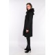 Manteau en laine reversible Oakwood Yale Bi noir et gris