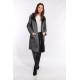 Manteau en laine reversible Oakwood Yale Bi noir et gris