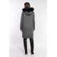 Manteau en laine reversible Oakwood Yale Bi noir et gris