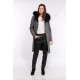 Manteau en laine reversible Oakwood Yale Bi noir et gris