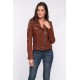 Blouson cuir Nubuck femme Oakwood Please Rouge 538