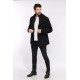 Manteau cyclone 2 de Schott en laine homme dark navy