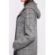 Manteau en laine reversible Oakwood Yale Bi square carreaux gris 637