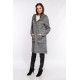 Manteau en laine reversible Oakwood Yale Bi square carreaux gris 637