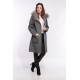 Manteau en laine reversible Oakwood Yale Bi square carreaux gris 637