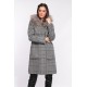 Manteau en laine reversible Oakwood Yale Bi square carreaux gris 637