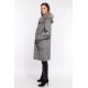 Manteau en laine reversible Oakwood Yale Bi square carreaux gris 637