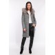 Manteau en laine reversible Oakwood Yale Bi square carreaux gris 637