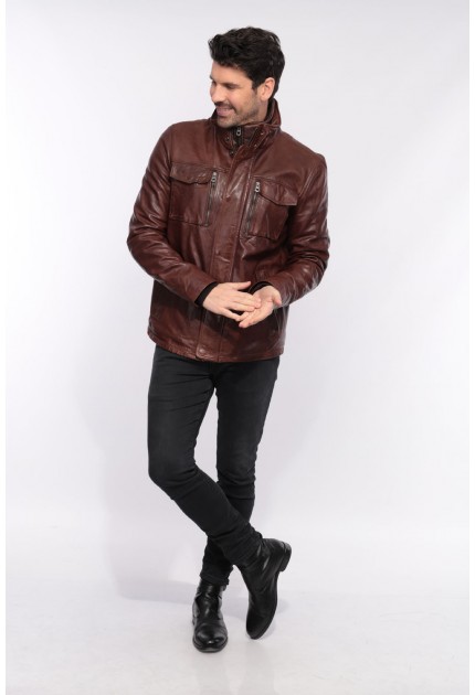 VESTE EN CUIR HOMME ANDERSON DAYTONA BISON