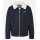 Blouson WORKER OKLA de Schott en textile homme couleur bleu navy