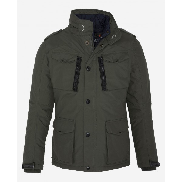 Veste 3/4 Field de Schott en nylon homme kaki