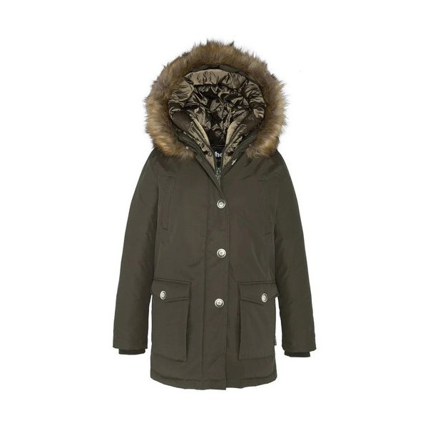 manteau schott femme kaki