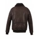 BLOUSON AVIATEUR EN CUIR VERITABLE ANDERSEN OAKWOOD MARRON 502