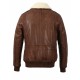 BLOUSON AVIATEUR EN CUIR VERITABLE ANDERSEN OAKWOOD COGNAC 507