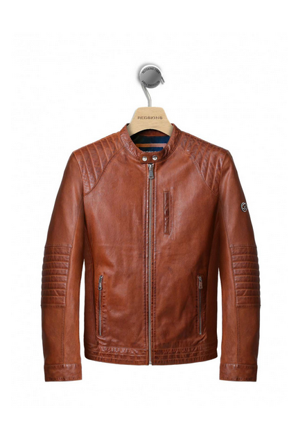 BLOUSON CUIR RAFAL YCON REDSKINS MARRON