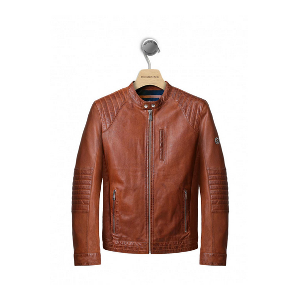 BLOUSON CUIR RAFAL YCON REDSKINS MARRON