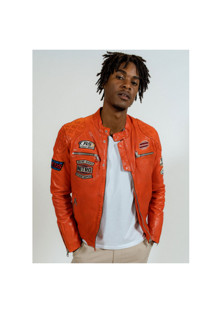 BLOUSON CUIR RAFAL YCON REDSKINS MARRON