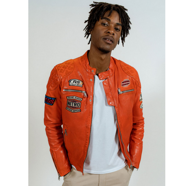 BLOUSON CUIR RAFAL YCON REDSKINS MARRON