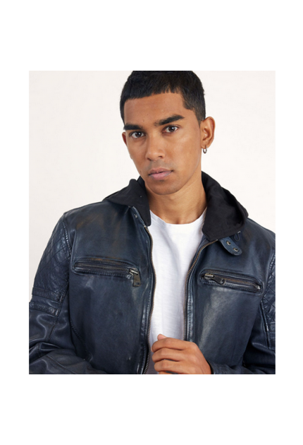 Blouson motard homme