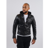 VESTE CUIR RYDE BARCELONA BLACK