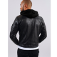 VESTE CUIR RYDE BARCELONA NAVY BLUE