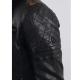 VESTE CUIR RYDE BARCELONA NAVY BLUE