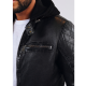 VESTE CUIR RYDE BARCELONA NAVY BLUE