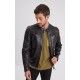 BLOUSON CUIR GAFINO COL MOTARD DAYTONA