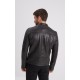 BLOUSON CUIR GAFINO COL MOTARD DAYTONA